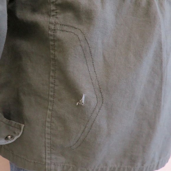 Army Green Neon Studded Military Jacket M - Picture 4 of 4